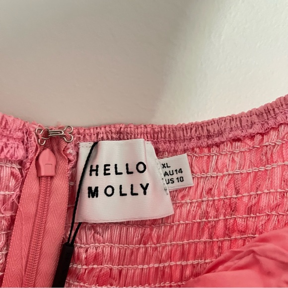 Hello Molly Size X-Large Silhouette Of Dreams Strapless Mini Dress Pink NWT - Picture 3 of 8